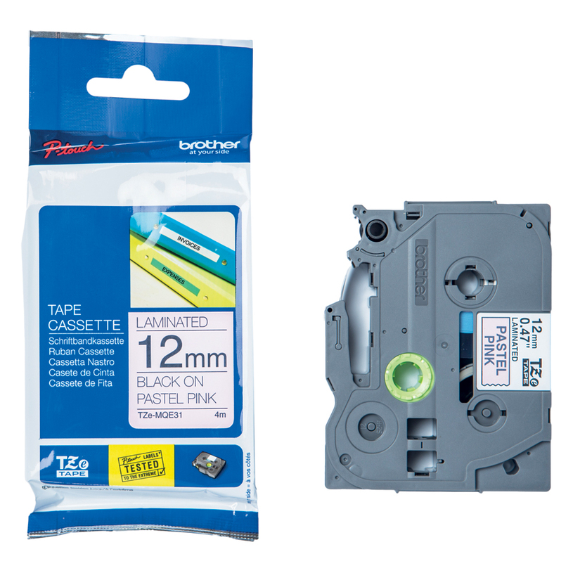 ЛАМИНИРАНА ЛЕНТА 12mm РОЗОВА 4m TZeMQE31 ЛАМИНИРАНА ЛЕНТА 12mm РОЗОВА 4m TZeMQE31