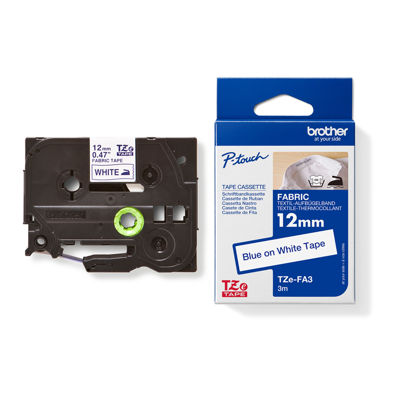 ЛЕНТА ЗА ТЕКСТИЛ 12 mm БЯЛА 3 m TZe-FA3 ЛЕНТА ЗА ТЕКСТИЛ 12 mm БЯЛА 3 m TZe-FA3