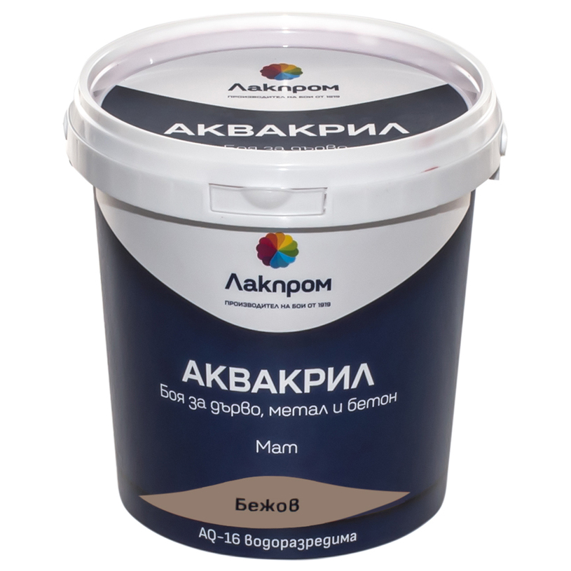АКВАКРИЛ AQ-16 БОЯ БЕЖОВ ЦВЯТ 700 ML АКВАКРИЛ AQ-16 БОЯ БЕЖОВ ЦВЯТ 700 ML