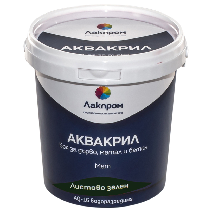 АКВАКРИЛ AQ-16 БОЯ RAL 6002 ЗЕЛЕН 700 ML АКВАКРИЛ AQ-16 БОЯ RAL 6002 ЗЕЛЕН 700 ML