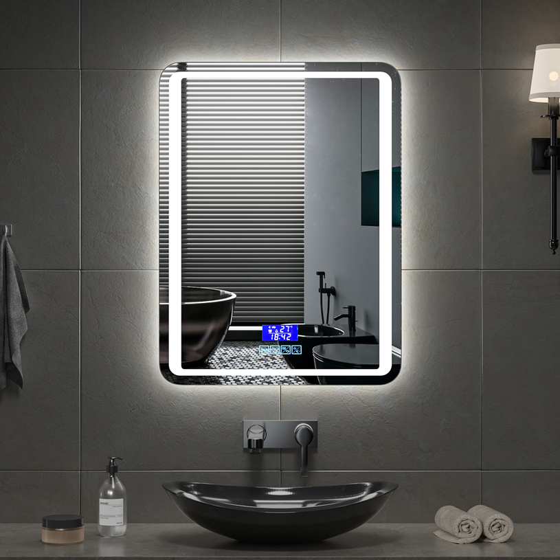 &LED ОГЛЕДАЛО ПРАВОЪГЪЛНО 60X80 &LED ОГЛЕДАЛО ПРАВОЪГЪЛНО 60X80