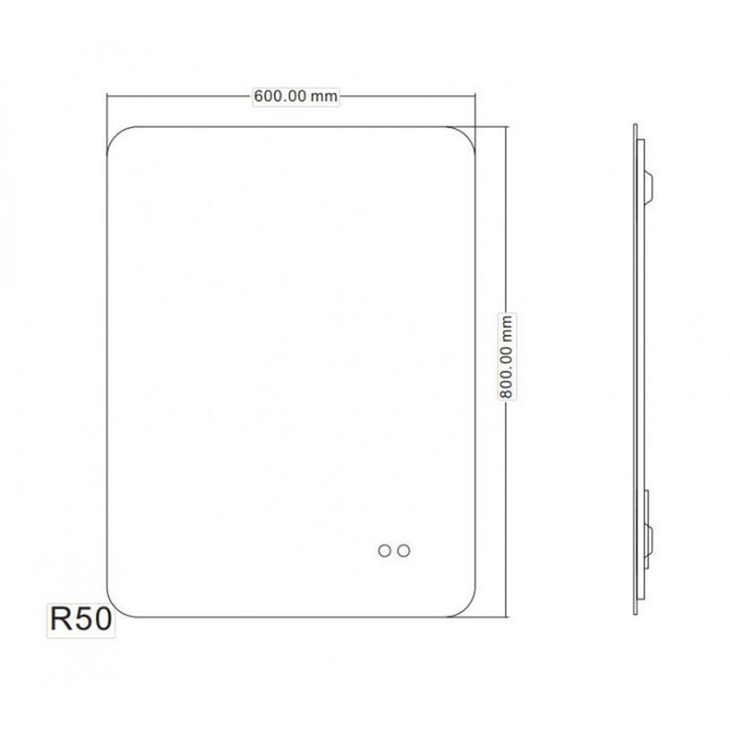 FICO ОГЛЕДАЛО LED 600X800 1945-60 FICO ОГЛЕДАЛО LED 600X800 1945-60