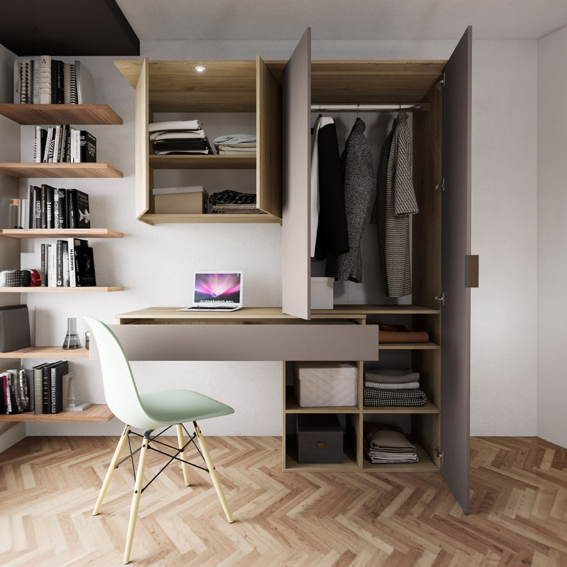 БЮРО/ГАРДЕРОБ POSITANO АРВЕН СОНОМА/ЛАТЕ БЮРО/ГАРДЕРОБ POSITANO АРВЕН СОНОМА/ЛАТЕ