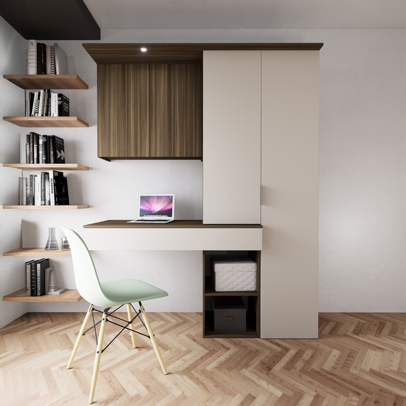 БЮРО/ГАРДЕРОБ POSITANO ДЪБ ДИЛЪН/КАШМИР БЮРО/ГАРДЕРОБ POSITANO ДЪБ ДИЛЪН/КАШМИР