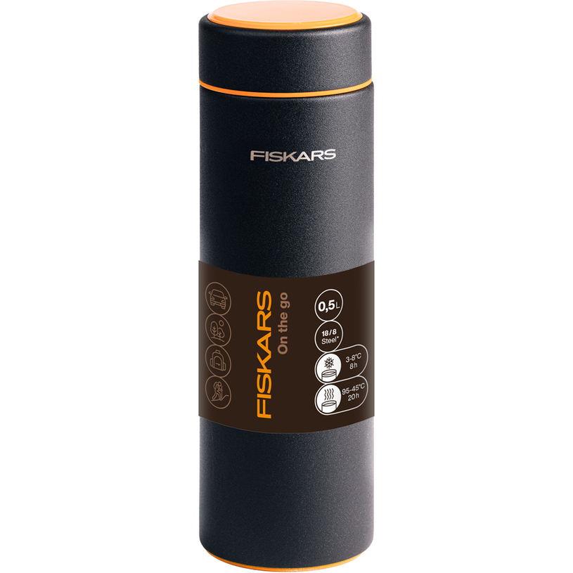 Къмпинг Термо бутилка Fiskars 0.5l blk Къмпинг Термо бутилка Fiskars 0.5l blk