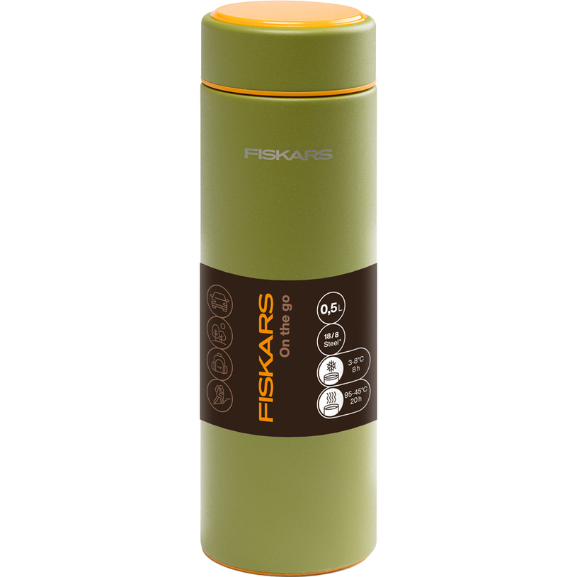 Къмпинг Термо бутилка Fiskars 0.5l grn Къмпинг Термо бутилка Fiskars 0.5l grn