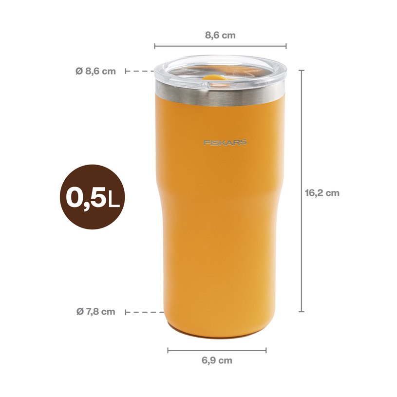 Къмпинг Термо чаша Fiskars 0.5l org Къмпинг Термо чаша Fiskars 0.5l org