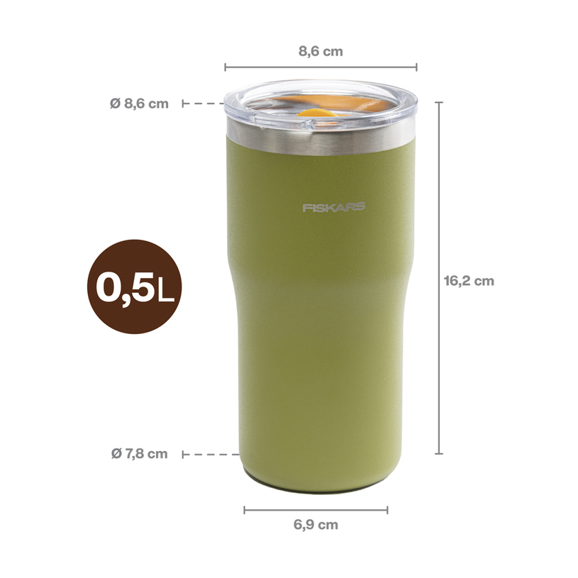 Къмпинг Термо чаша Fiskars 0.5l grn Къмпинг Термо чаша Fiskars 0.5l grn