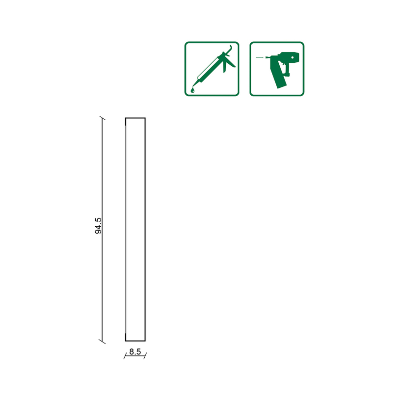 К-КТ. ЛАМЕЛИ SHAKER 6 БР. 9.4X0.8X118 CM К-КТ. ЛАМЕЛИ SHAKER 6 БР. 9.4X0.8X118 CM