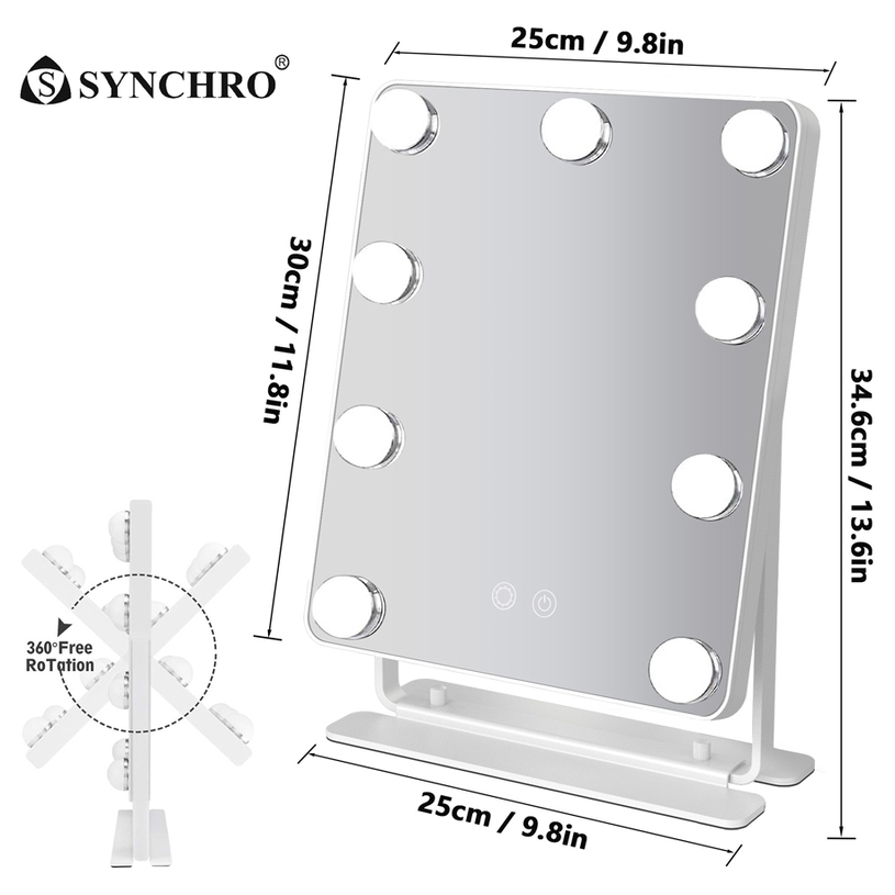 КОЗМЕТ. LED ОГЛЕДАЛО HOLLYWOOD K-HW-RT9 КОЗМЕТ. LED ОГЛЕДАЛО HOLLYWOOD K-HW-RT9