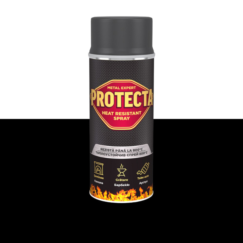 PROTECTA ТОПЛОУСТОЙЧИВ СПРЕЙ ЧЕР 400 ML PROTECTA ТОПЛОУСТОЙЧИВ СПРЕЙ ЧЕР 400 ML