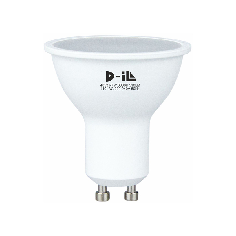 LED КРУШКА GU10 7W 510LM 6K D-IL LED КРУШКА GU10 7W 510LM 6K D-IL