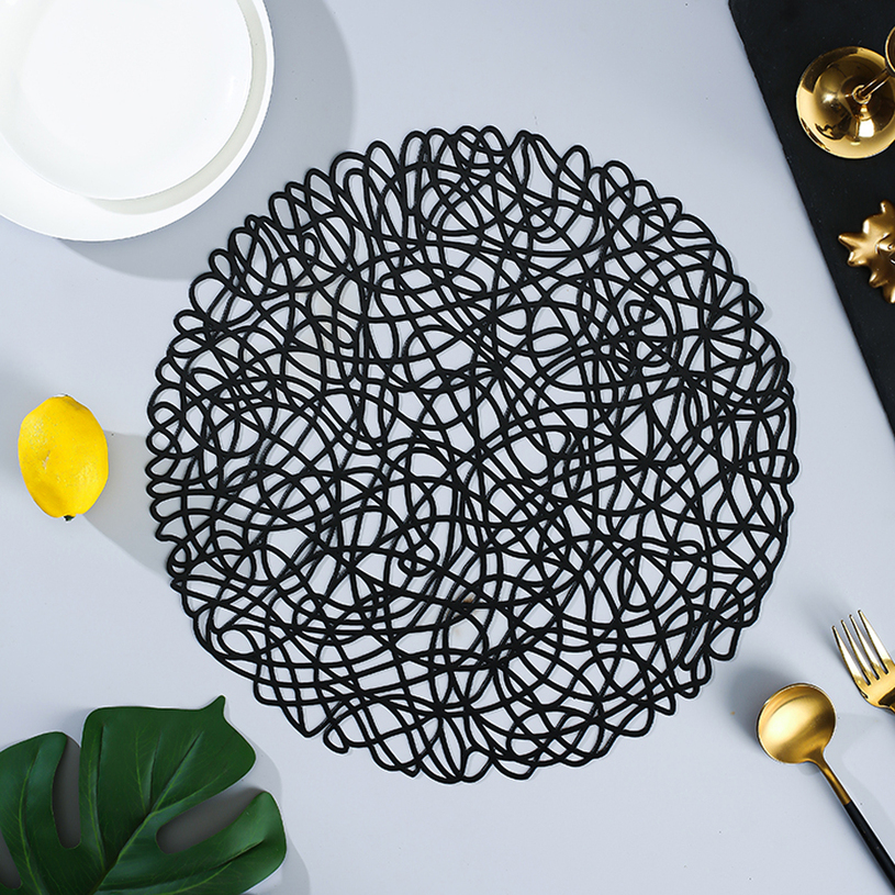 ПОДЛОЖКА ЗА МАСА ДАНТЕЛА ЧЕРНА 38X38 СМ ПОДЛОЖКА ЗА МАСА ДАНТЕЛА ЧЕРНА 38X38 СМ