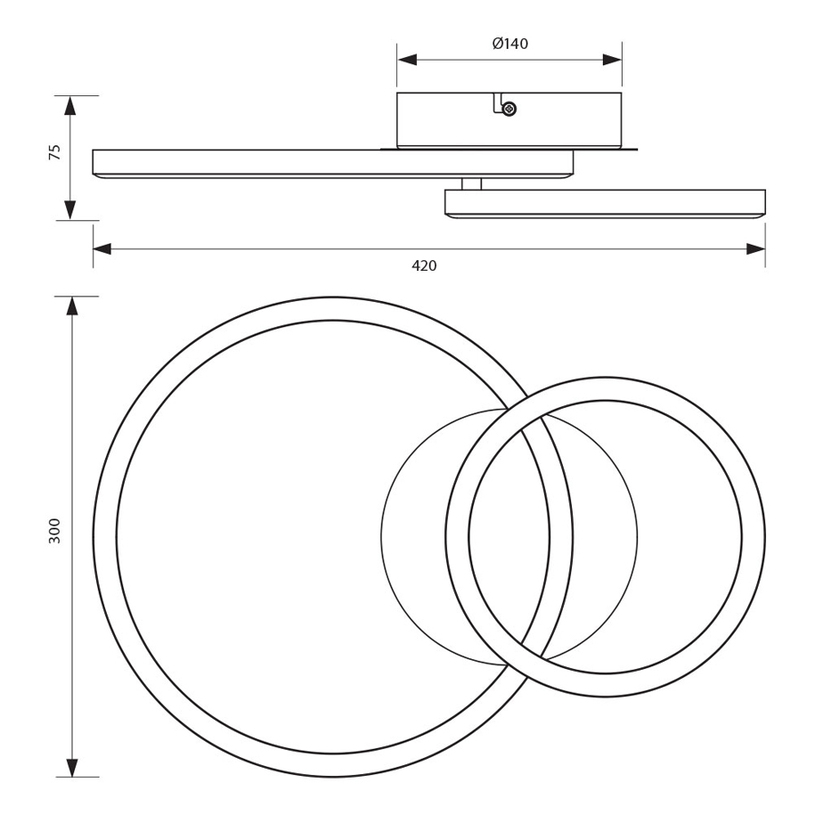 LED ПЛАФОН 18W 4K ЧЕРЕН ZION VIVA LED ПЛАФОН 18W 4K ЧЕРЕН ZION VIVA