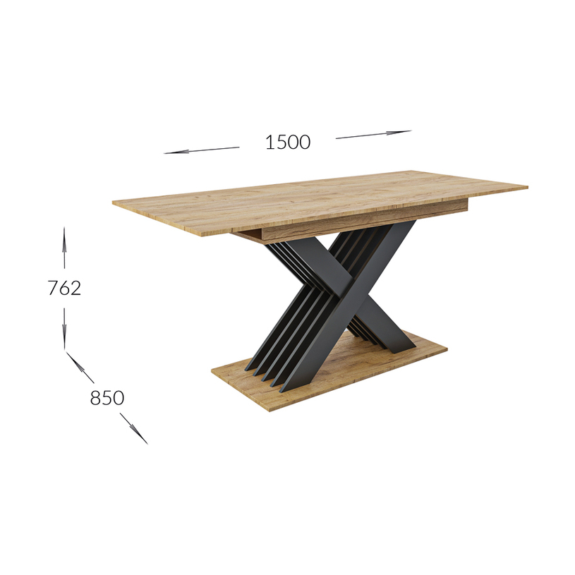 ТРАПЕЗНА МАСА CROSS 150-185/85/76 ТРАПЕЗНА МАСА CROSS 150-185/85/76