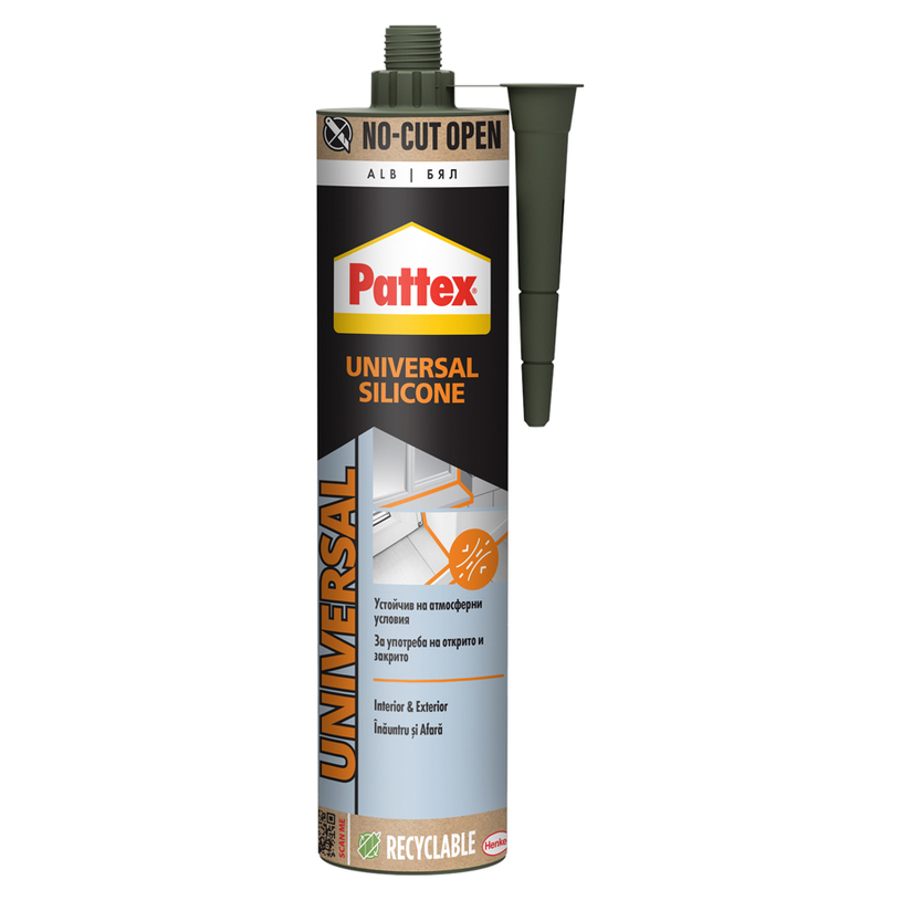 УНИ. СИЛИКОН БЯЛ PATTEX INNO 280 МЛ УНИ. СИЛИКОН БЯЛ PATTEX INNO 280 МЛ