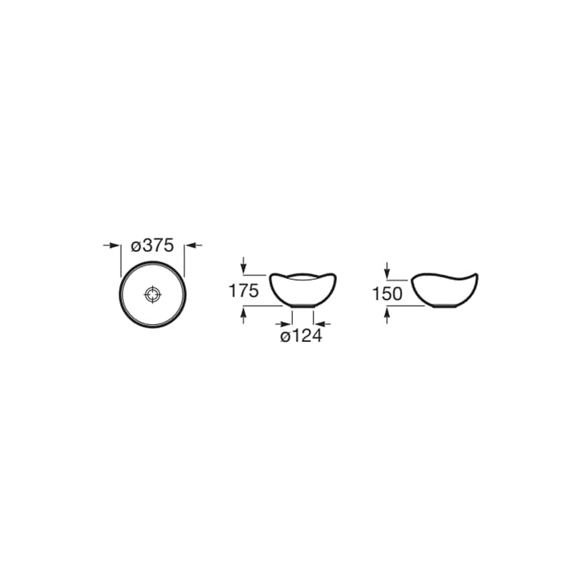 #УМИВАЛНИК ВЪРХУ ПЛОТ A327A15000 WHITE #УМИВАЛНИК ВЪРХУ ПЛОТ A327A15000 WHITE