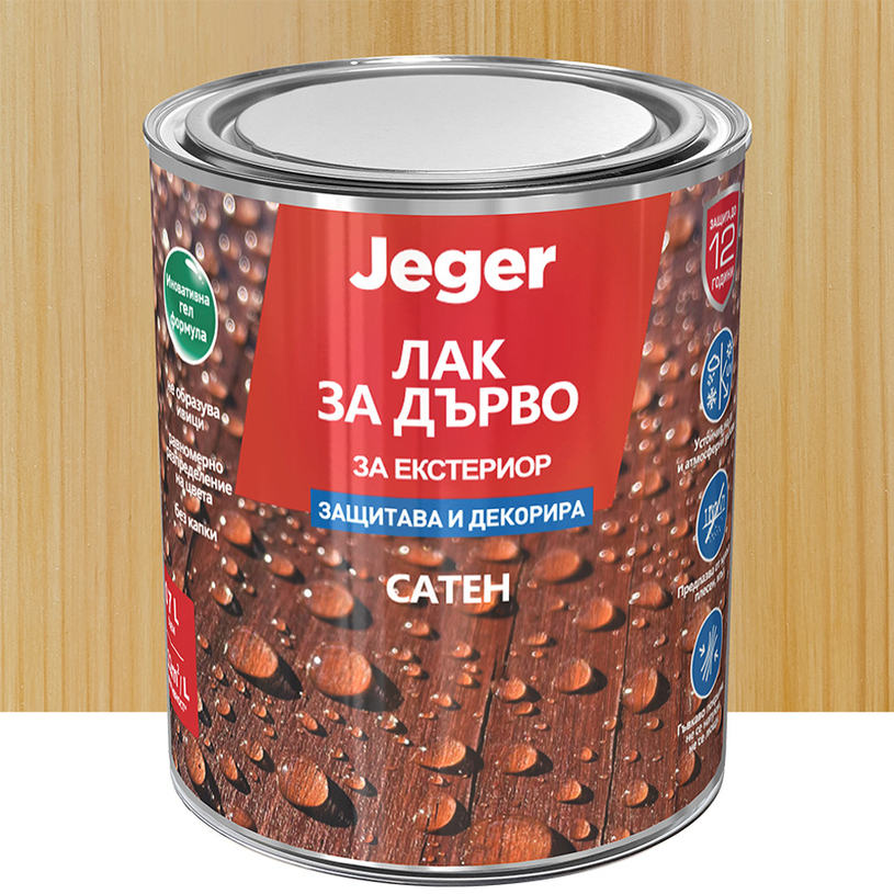 JEGER ЛАК ЗА ДЪРВО СВЕТЪЛ ДЪБ 0.7 L JEGER ЛАК ЗА ДЪРВО СВЕТЪЛ ДЪБ 0.7 L
