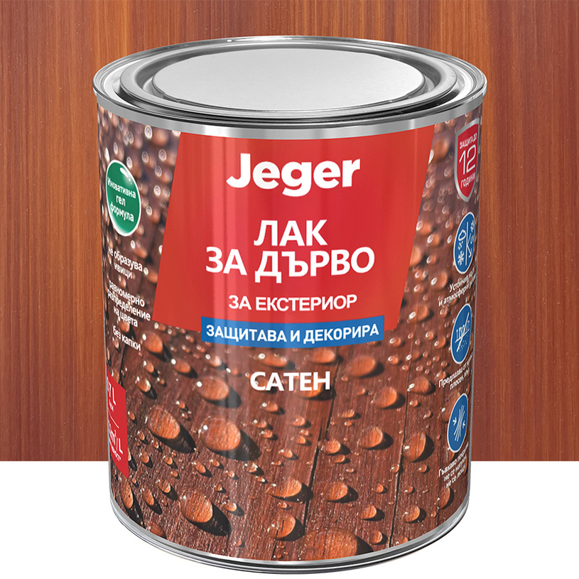 JEGER ЛАК ЗА ДЪРВО ТИК 0.7 L JEGER ЛАК ЗА ДЪРВО ТИК 0.7 L