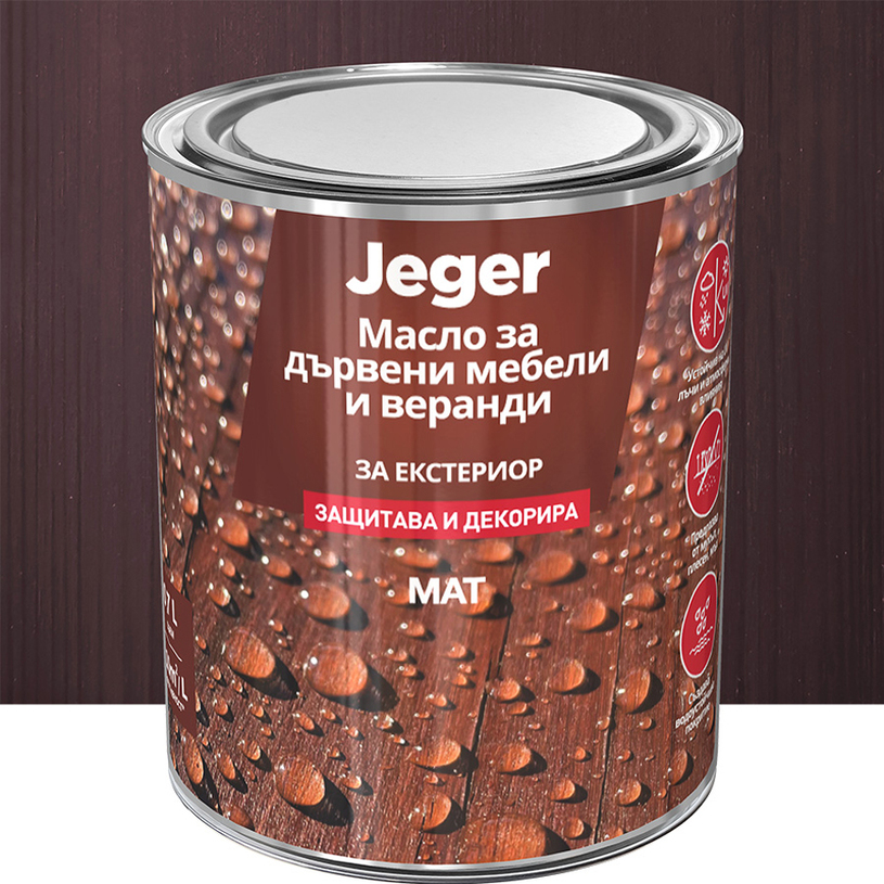 JEGER МАСЛО ЗА ДЪРВО ПАЛИСАНДЪР 0.7 L JEGER МАСЛО ЗА ДЪРВО ПАЛИСАНДЪР 0.7 L