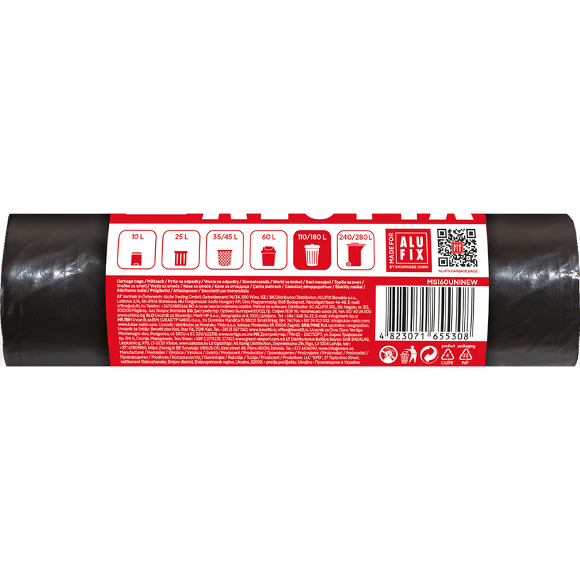 &ТОРБИ ЗА ОТПАДЪЦИ 160L 10БР LDPE PREMIU &ТОРБИ ЗА ОТПАДЪЦИ 160L 10БР LDPE PREMIU
