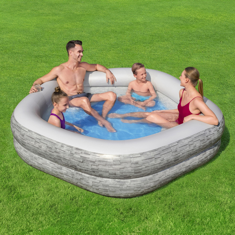 БАСЕЙН 213x206x53 BESTW 54423 Stone Pool БАСЕЙН 213x206x53 BESTW 54423 Stone Pool