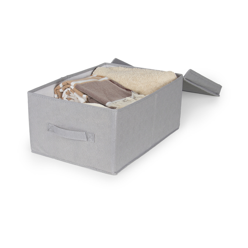 ТЕКСТИЛНА КУТИЯ С КАПАК 30X43X19 BOSTON ТЕКСТИЛНА КУТИЯ С КАПАК 30X43X19 BOSTON