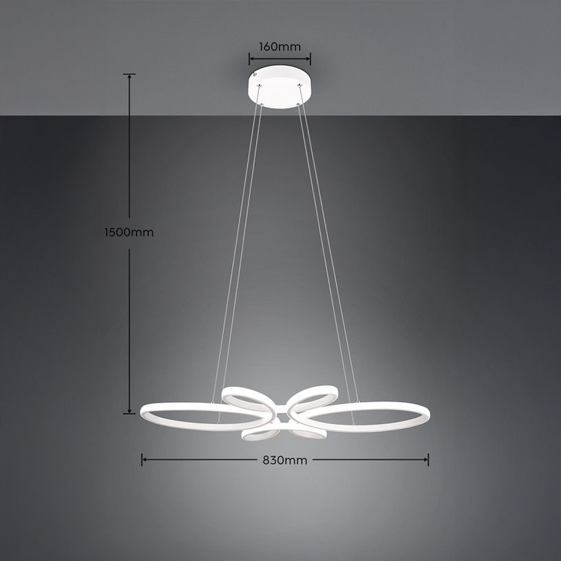 LED ПЕНДЕЛ FLY 32W 3900LM 4K БЯЛ TRIO LED ПЕНДЕЛ FLY 32W 3900LM 4K БЯЛ TRIO