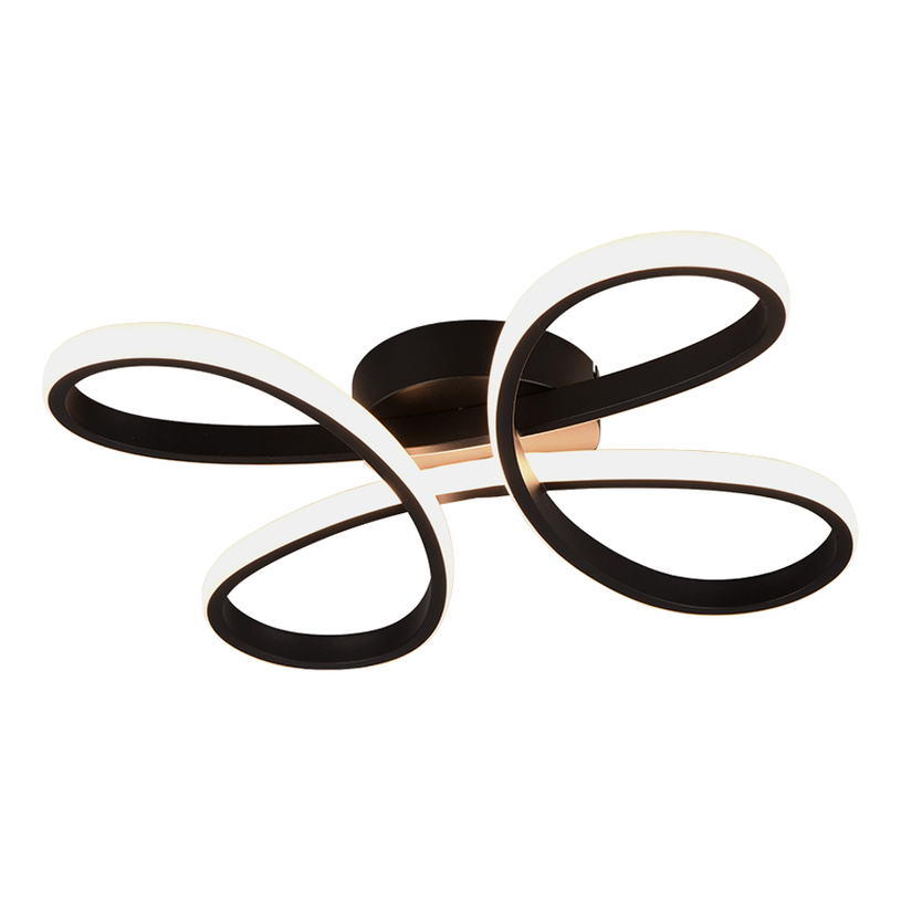 LED ПЛАФОН FLY 22W 2600LM 3K ЧЕРЕН TRIO LED ПЛАФОН FLY 22W 2600LM 3K ЧЕРЕН TRIO