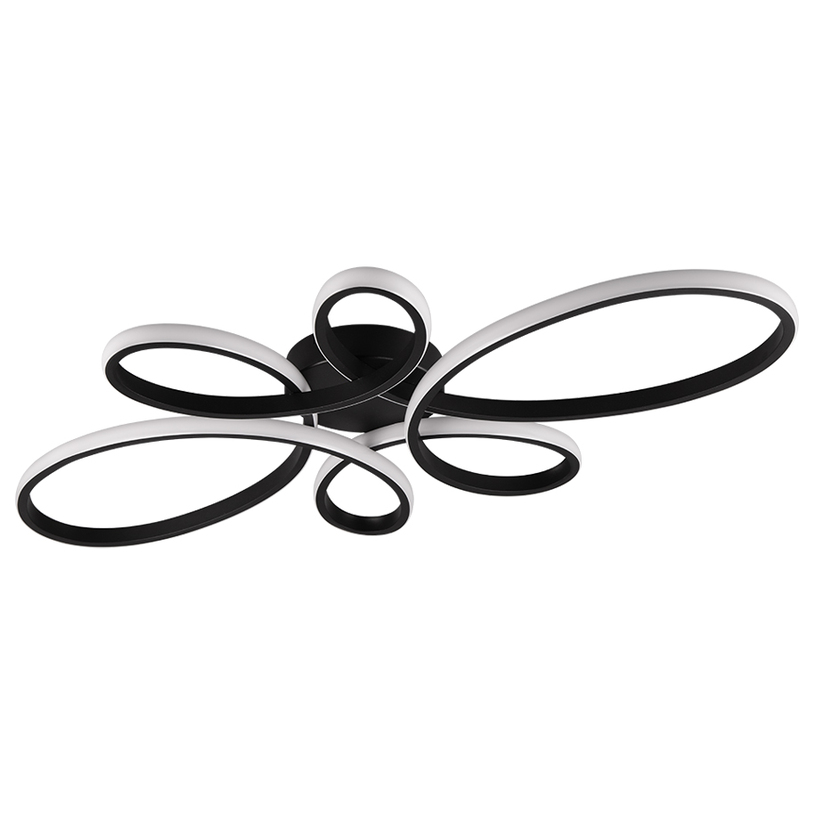 LED ПЛАФОН FLY 32W 3900LM 3K ЧЕРЕН TRIO LED ПЛАФОН FLY 32W 3900LM 3K ЧЕРЕН TRIO