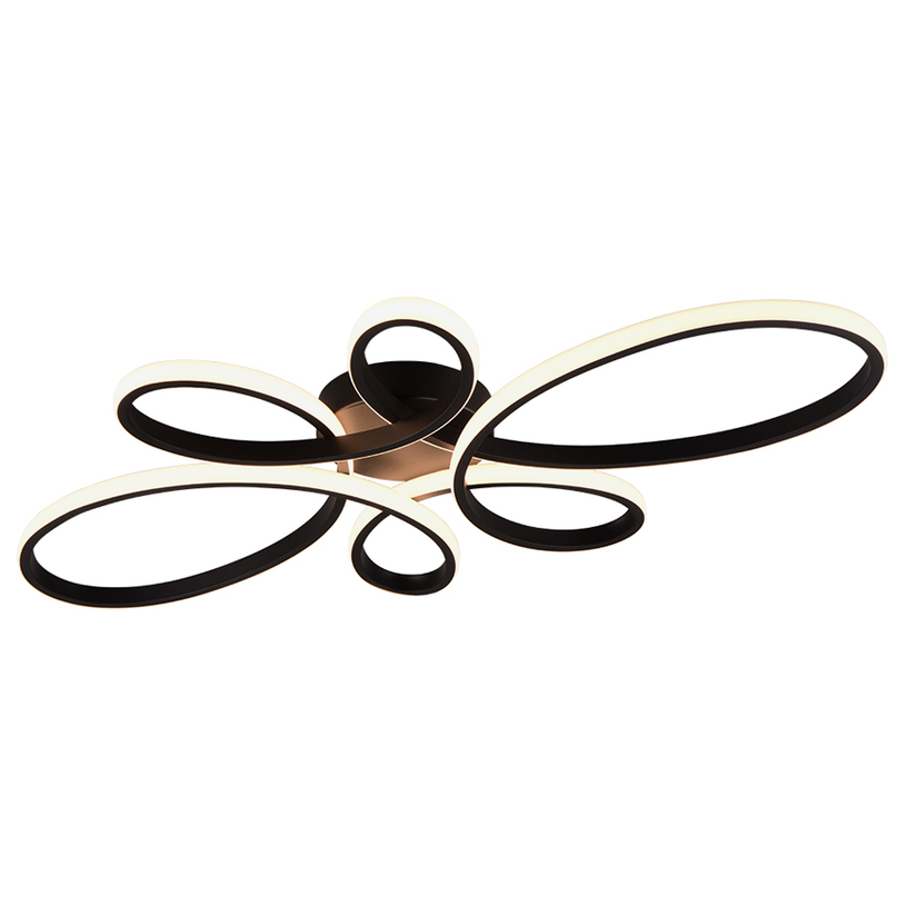 LED ПЛАФОН FLY 32W 3900LM 3K ЧЕРЕН TRIO LED ПЛАФОН FLY 32W 3900LM 3K ЧЕРЕН TRIO