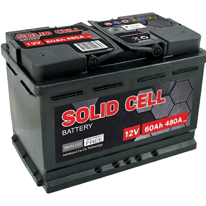 АКУМУЛАТОР SOLID CELL 60AH 480A АКУМУЛАТОР SOLID CELL 60AH 480A