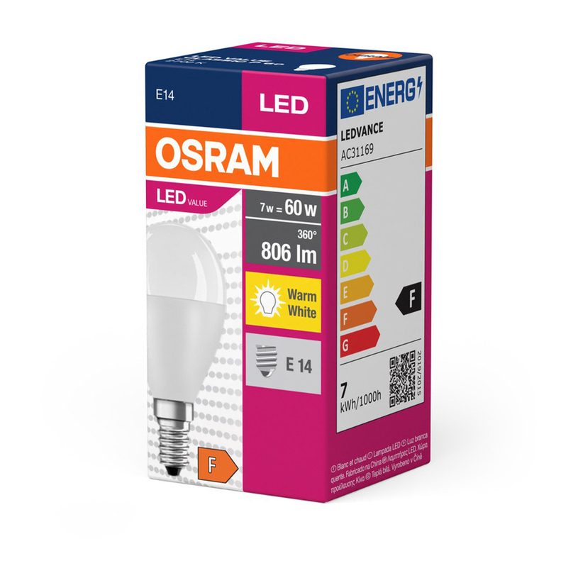 LED КРУШКА СФЕРА Е14 8W 806LM 27K OSRAM LED КРУШКА СФЕРА Е14 8W 806LM 27K OSRAM