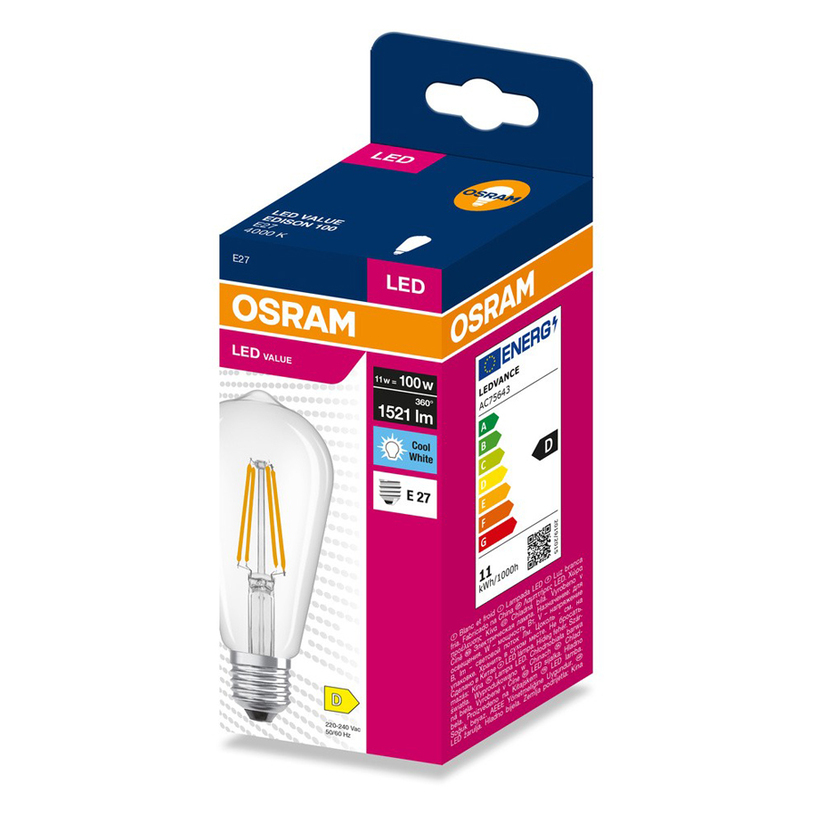 LED КРУШКА FILAMENT Е27 11W 4000K OSRAM LED КРУШКА FILAMENT Е27 11W 4000K OSRAM