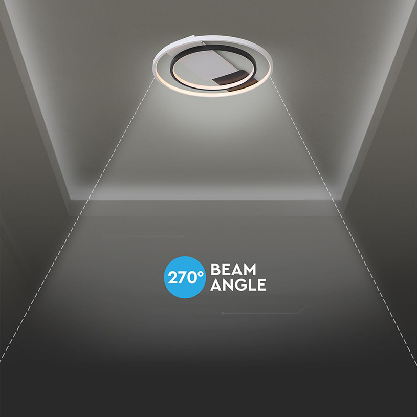 LED ПЛАФОН 50W 3CCT БЯЛ/ЧЕРЕН ДУ V-TAC LED ПЛАФОН 50W 3CCT БЯЛ/ЧЕРЕН ДУ V-TAC