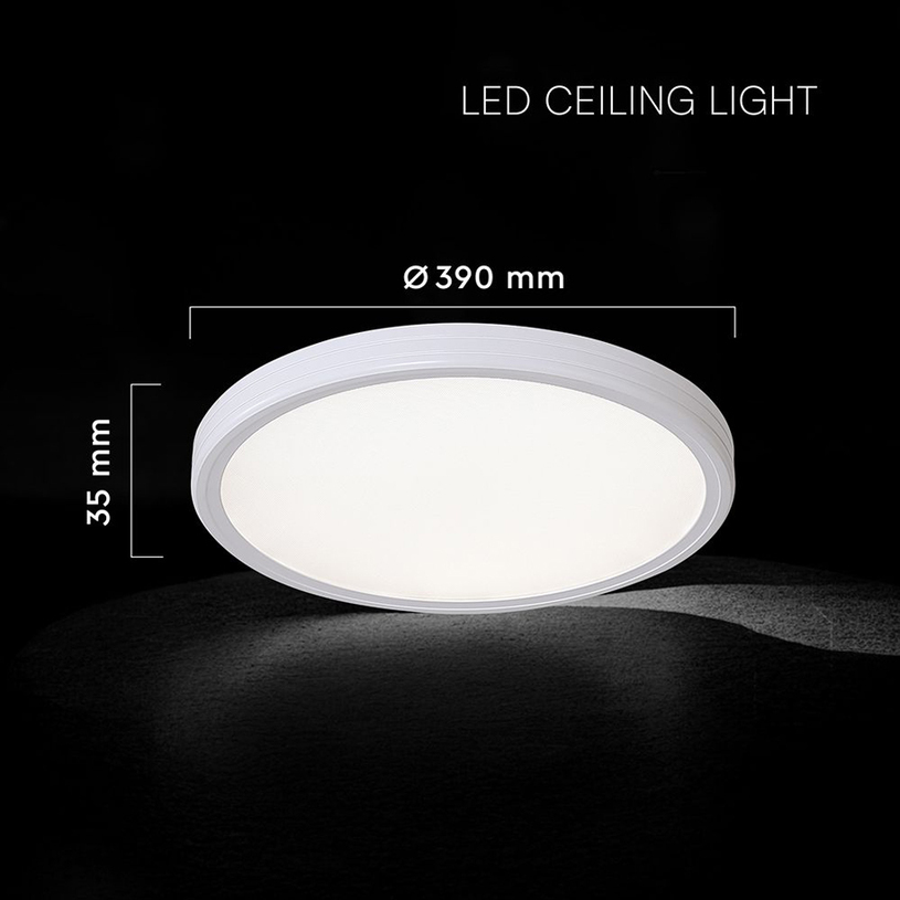 LED ПЛАФОН 36W 39СМ 3CCT БЯЛ ДУ V-TAC LED ПЛАФОН 36W 39СМ 3CCT БЯЛ ДУ V-TAC