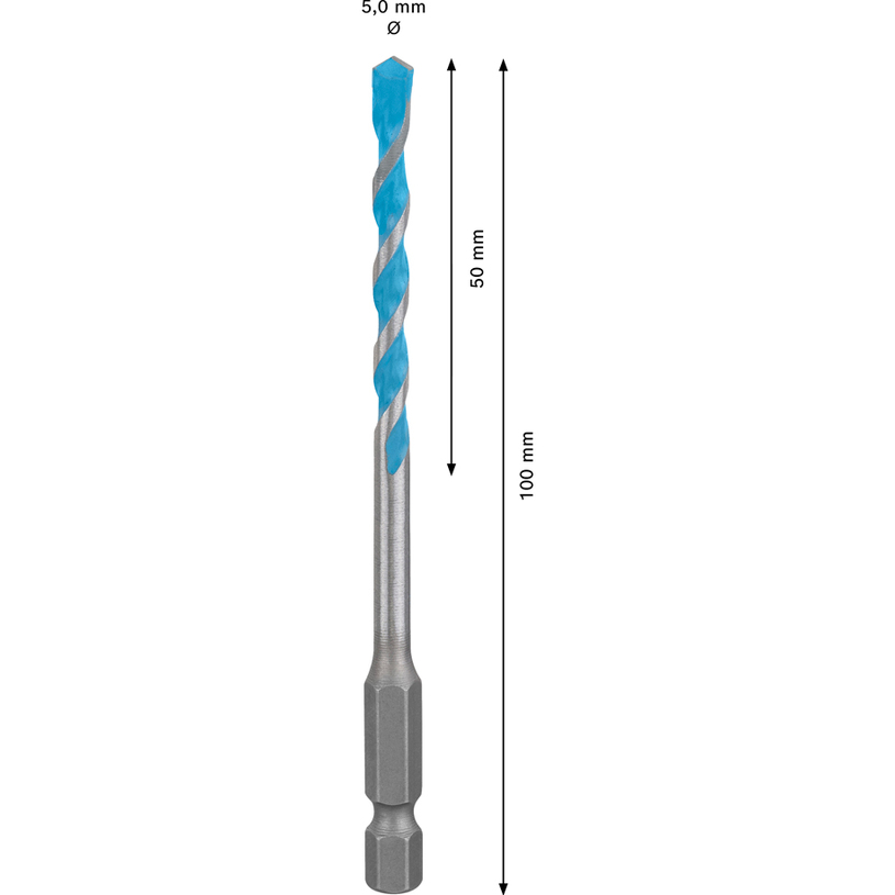 BOSCH EXP.СВРЕДЛО HEX-9 MULTI 5x50x100 BOSCH EXP.СВРЕДЛО HEX-9 MULTI 5x50x100