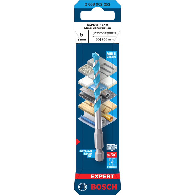 BOSCH EXP.СВРЕДЛО HEX-9 MULTI 5x50x100 BOSCH EXP.СВРЕДЛО HEX-9 MULTI 5x50x100