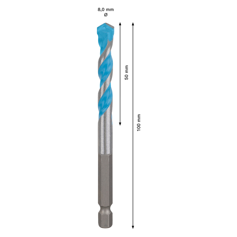 BOSCH EXP.СВРЕДЛО HEX-9 MULTI 8x50x100 BOSCH EXP.СВРЕДЛО HEX-9 MULTI 8x50x100