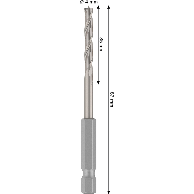 BOSCH PRO HSS СВРЕДЛО ЗА ДЪРВО HEX 4x88 BOSCH PRO HSS СВРЕДЛО ЗА ДЪРВО HEX 4x88