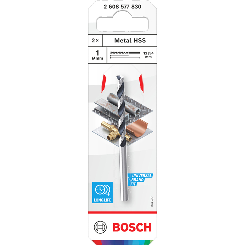 BOSCH СВРЕДЛО ЗА МЕТАЛ HSS 2БР 1x12x34ММ BOSCH СВРЕДЛО ЗА МЕТАЛ HSS 2БР 1x12x34ММ