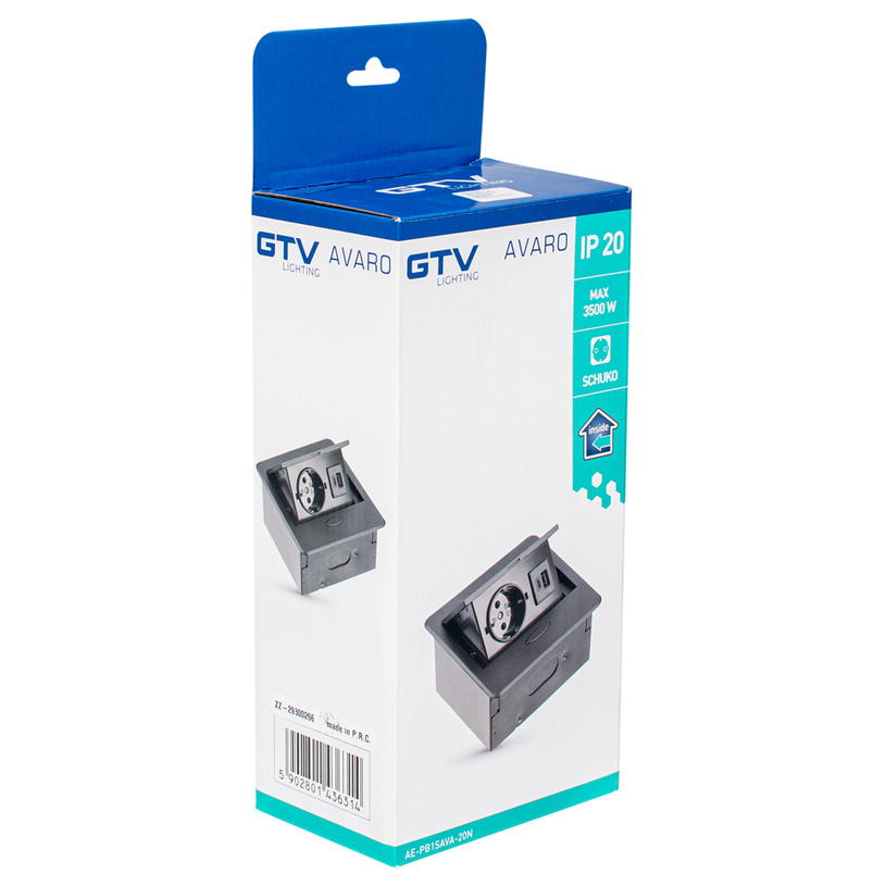 РАЗКЛ. ЗА ВГРАЖД. 1ГН USB A+C 1.5M ЧЕРЕН РАЗКЛ. ЗА ВГРАЖД. 1ГН USB A+C 1.5M ЧЕРЕН