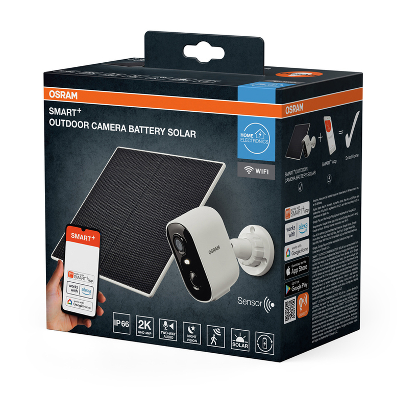 SMART КАМЕРА СЪС СОЛАРЕН ПАНЕЛ OSRAM^^ SMART КАМЕРА СЪС СОЛАРЕН ПАНЕЛ OSRAM^^