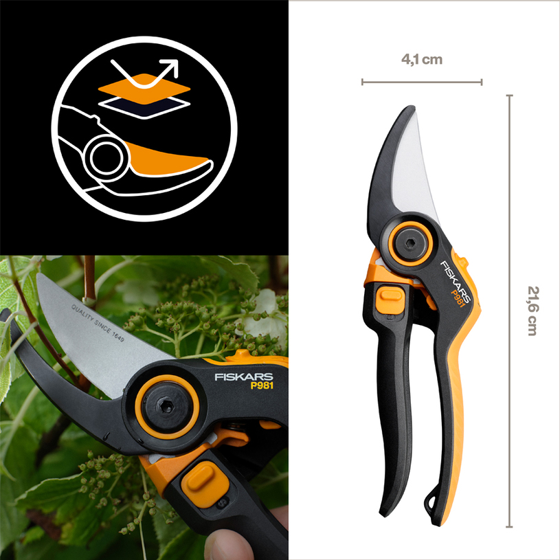 FISKARS ЛОЗАРСКА НОЖИЦА DualAction P981 FISKARS ЛОЗАРСКА НОЖИЦА DualAction P981