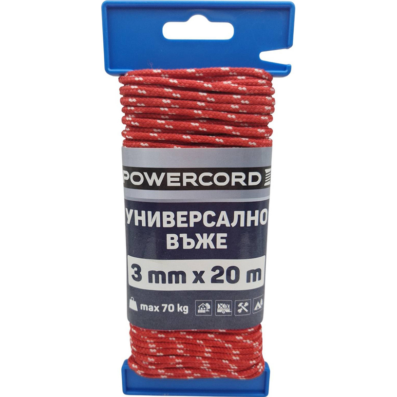 УНИВЕРСАЛНО ВЪЖЕ 3.0Х20М ДЪРЖАЧ ЧЕРВЕНО УНИВЕРСАЛНО ВЪЖЕ 3.0Х20М ДЪРЖАЧ ЧЕРВЕНО