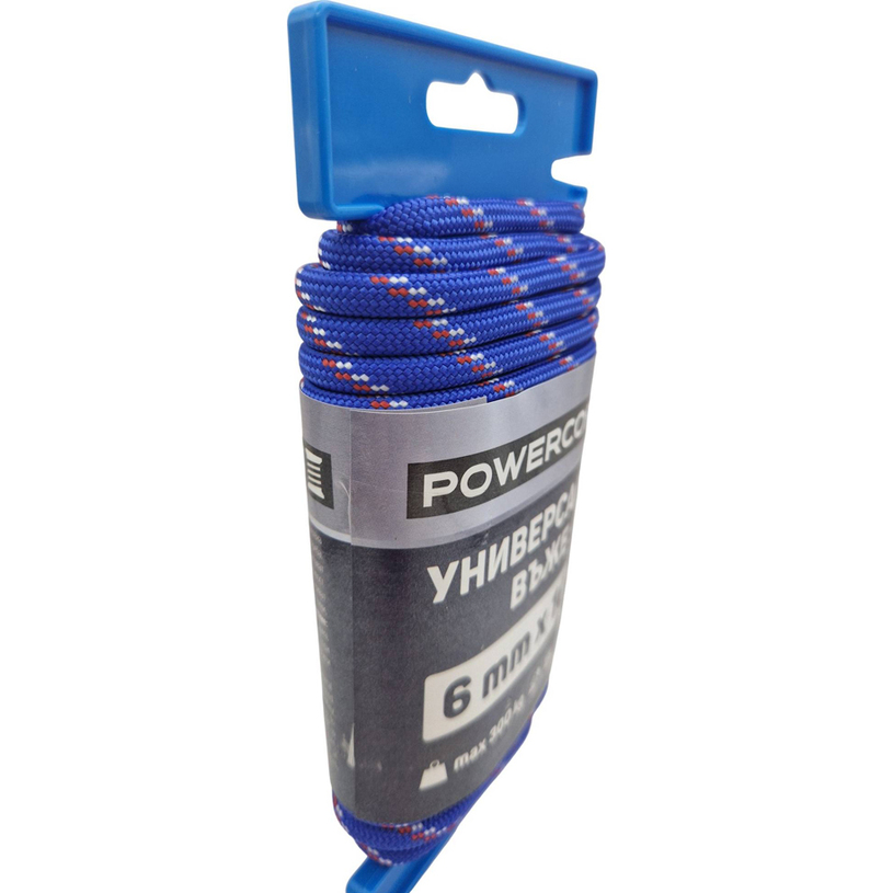 УНИВЕРСАЛНО ВЪЖЕ 6.0Х10М ДЪРЖАЧ СИНЬО УНИВЕРСАЛНО ВЪЖЕ 6.0Х10М ДЪРЖАЧ СИНЬО