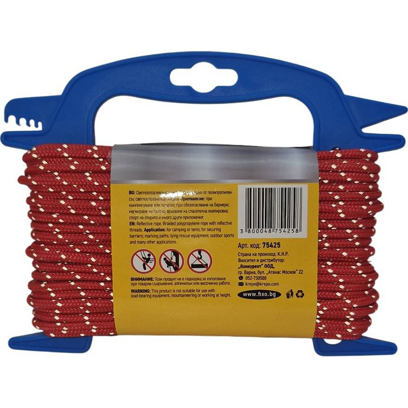 СВЕТЛООТРАЗИТЕЛНО ВЪЖЕ 4.0Х20М ЧЕРВЕНО СВЕТЛООТРАЗИТЕЛНО ВЪЖЕ 4.0Х20М ЧЕРВЕНО