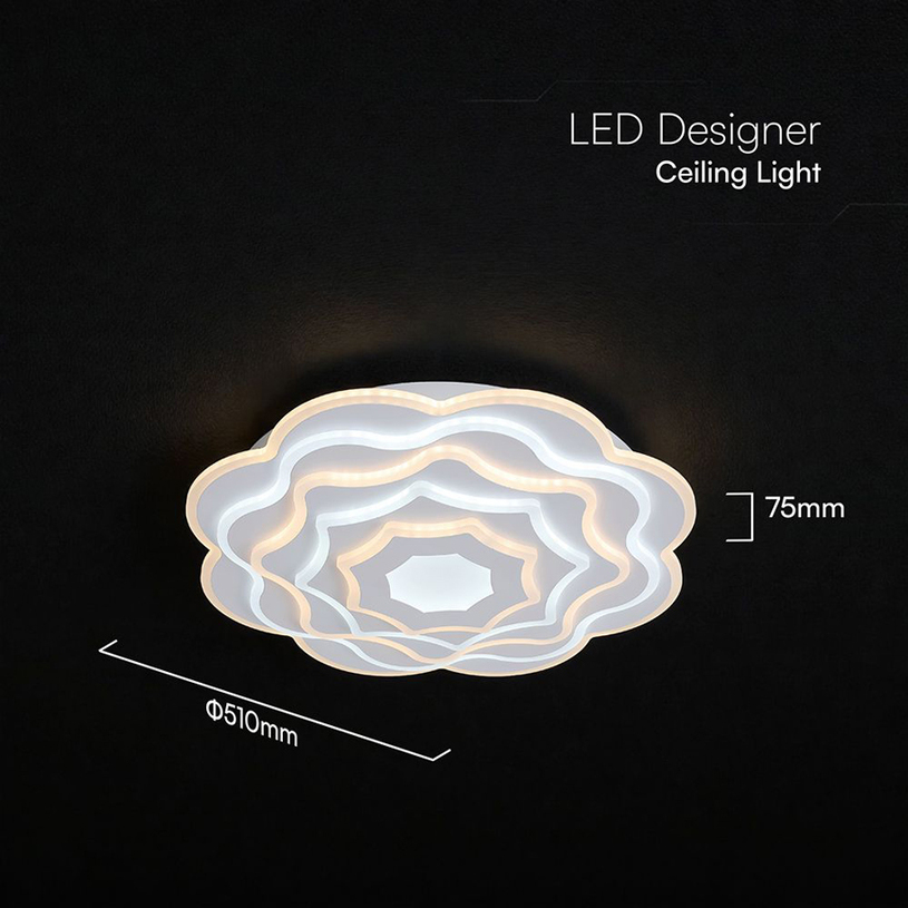 LED ПЛАФОН 100W ДУ БЯЛ 84050 V-TAC^^ LED ПЛАФОН 100W ДУ БЯЛ 84050 V-TAC^^