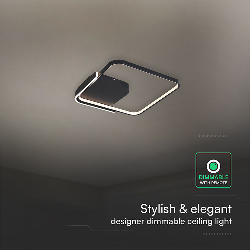 LED ПЛАФОН 75W ДУ ЧЕРЕН КВАДРАТ V-TAC LED ПЛАФОН 75W ДУ ЧЕРЕН КВАДРАТ V-TAC