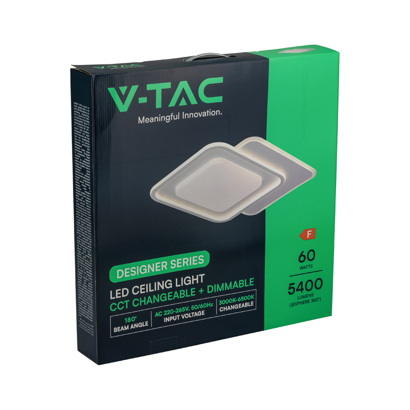 LED ПЛАФОН 60W ДУ БЯЛ 84030 V-TAC^ LED ПЛАФОН 60W ДУ БЯЛ 84030 V-TAC^